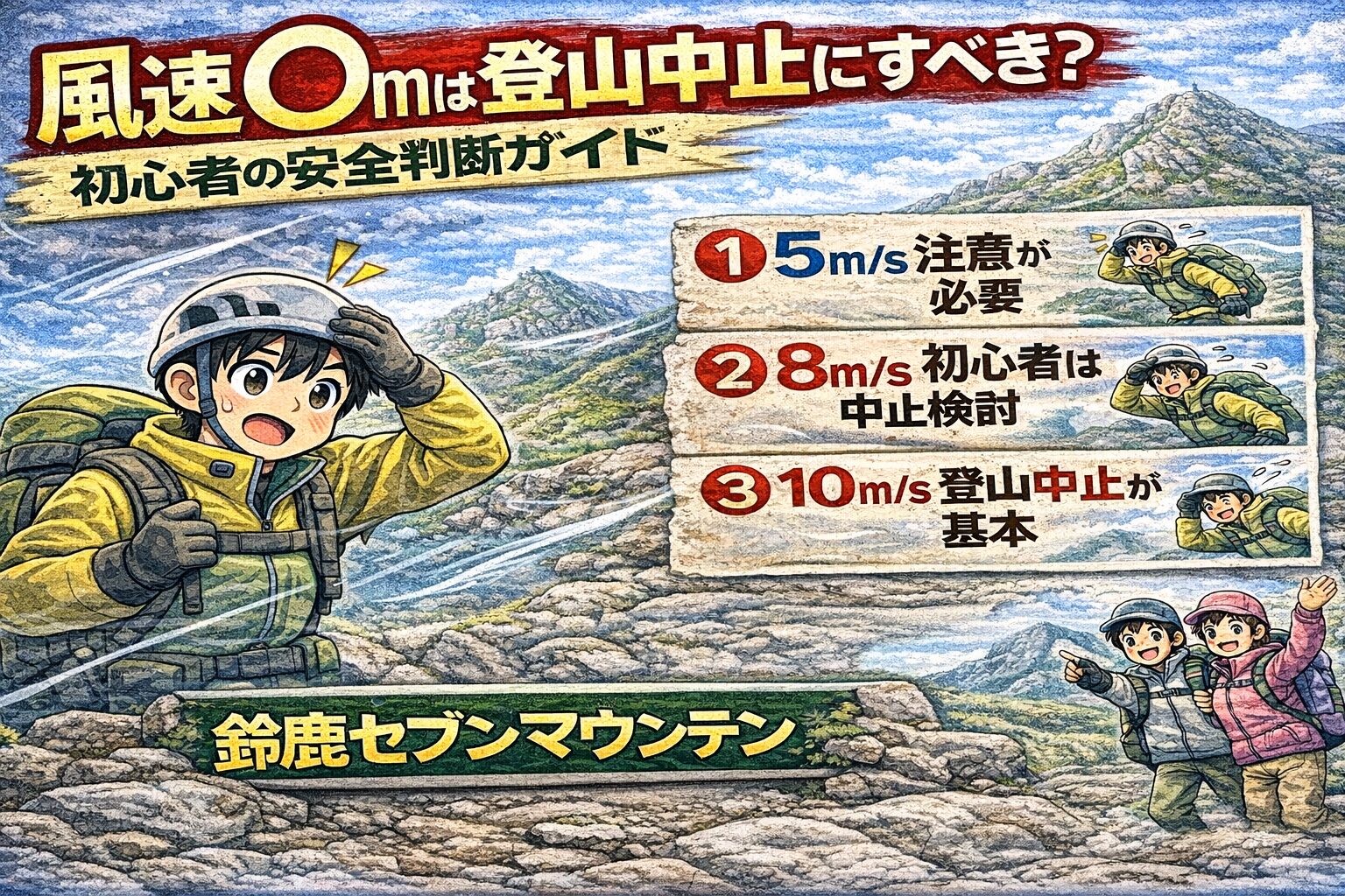 登山風速ガイドと安全対策
